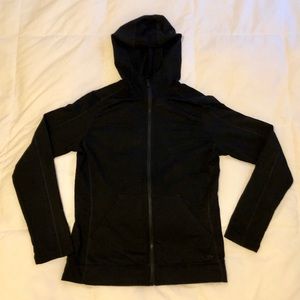 Icebreaker merino wool black hoodie